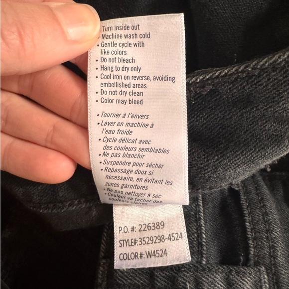 PAIGE X Rosie HW Anja Shorts in "Onyx" Black Embellished Grommet Silver Size 27 - Picture 14 of 14